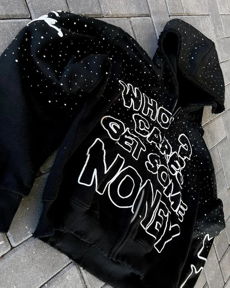 WHO CARES GET SOME MONEY HOODIE